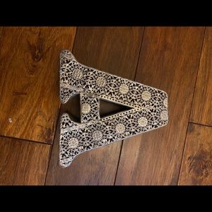 Letter A gallery wall, Anthropologie style